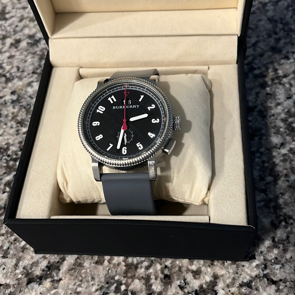 Burberry Unisex Dual Time Watch Model BU7680 Used -works great. New battery.